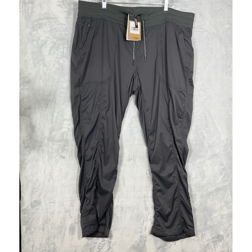 North Face Aphrodite 2.0 Pants Womens 3XL Short Gray Hiking FlashDry UPF40+ NWT